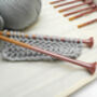 Rose Gold Ombre Painted Knitting Needle Set, thumbnail 3 of 4