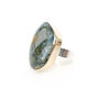 Wavelite Gemstone Ring Set In 9ct Gold And Silver, thumbnail 4 of 5