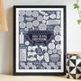 Personalised How To Bbq Everything Kitchen Print, thumbnail 5 of 6