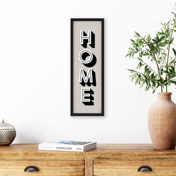 Framed Vertical Typography Home Print, 3 of 9