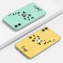 Personalised Flying Birds Name Clear Phone Case, thumbnail 3 of 5