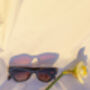 Classic Tortoise Shell Triangular Cut Block Sunglasses, thumbnail 8 of 8