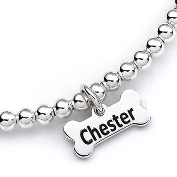 Personalised Sterling Silver Greyhound Bracelet, 3 of 6