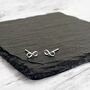 Sterling Silver Infinity Symbol Stud Earrings, thumbnail 1 of 6