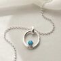 Sterling Silver Gemstone Ripple Necklace, thumbnail 7 of 11