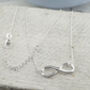 Sterling Silver Christmas Day Infinity Necklace, thumbnail 1 of 6