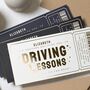 Personalised Gold Foil Driving Lessons Birthday Voucher, thumbnail 2 of 9