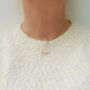 Delicate Sterling Silver Necklace With 9ct Gold Beads, thumbnail 3 of 5