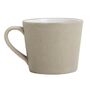 Nordal Stoneware Mug W/Handle Beige And White, thumbnail 1 of 1