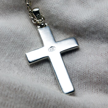 Cross Cremation Ashes Memorial Necklace, 7 of 7