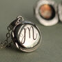 Sterling Silver Tiny Round Locket Necklace, thumbnail 1 of 9