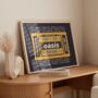 Oasis 2025 Tour Setlist Personalised Ticket Print, thumbnail 3 of 3