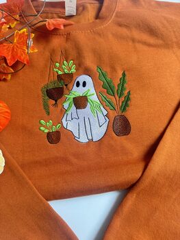 Ghost Plant Lover Embroidered Sweatshirt, 5 of 5