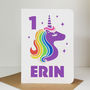 Rainbow Unicorn Papercut Card, thumbnail 2 of 6