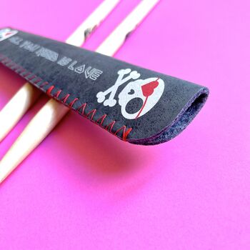 Personalised All You Need Is Love Drum Stick Holder, 4 of 4