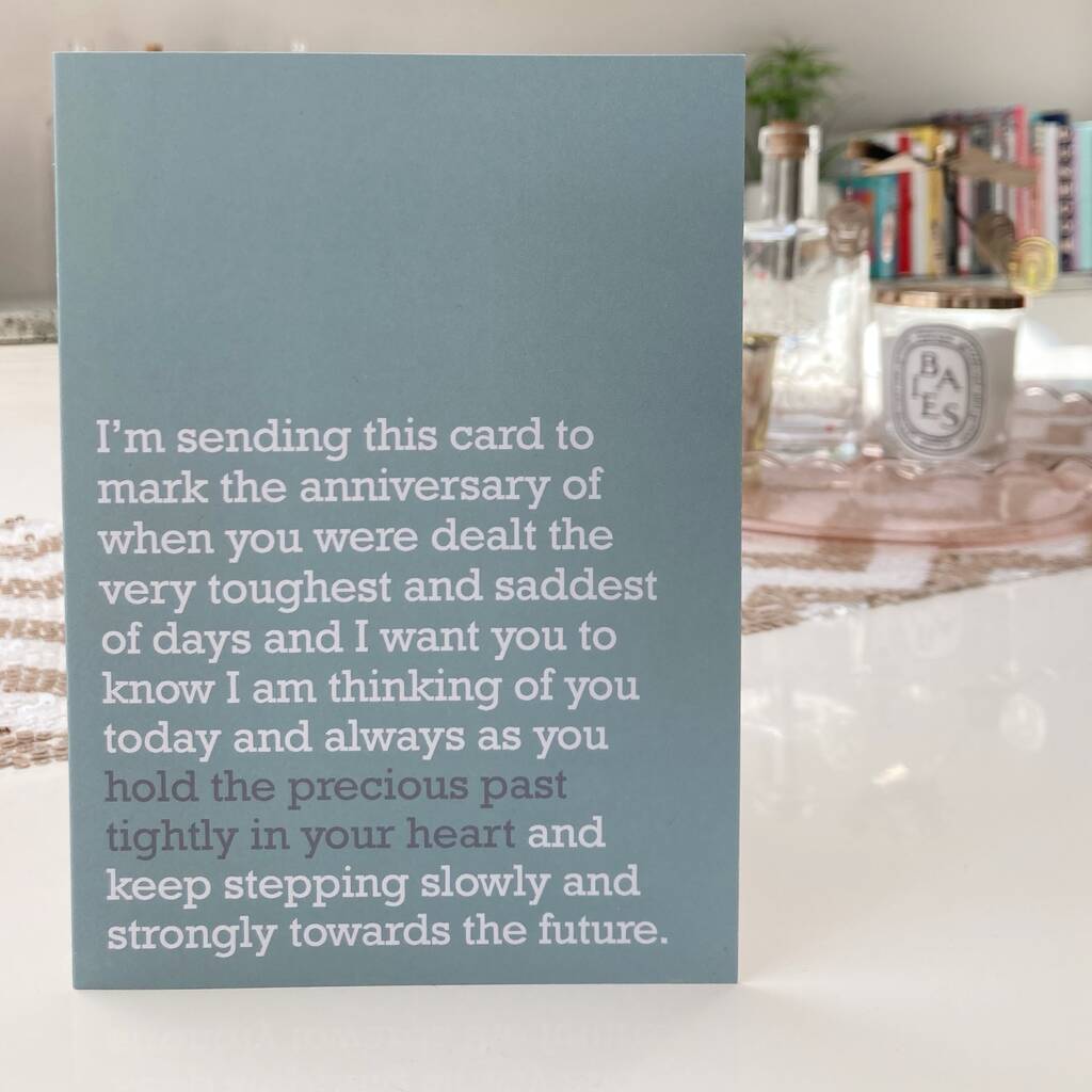 The Precious Past: Card For Bereavement Anniversary, 1 of 2