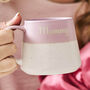 Colour Dipped Personalised Mug Gift, thumbnail 3 of 6