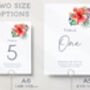 Wedding Table Numbers Tropical, thumbnail 3 of 3