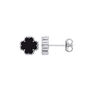 Lucky Four Leaf Clover Sterling Silver Studs, thumbnail 2 of 3