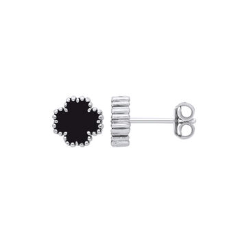 Lucky Four Leaf Clover Sterling Silver Studs, 2 of 3