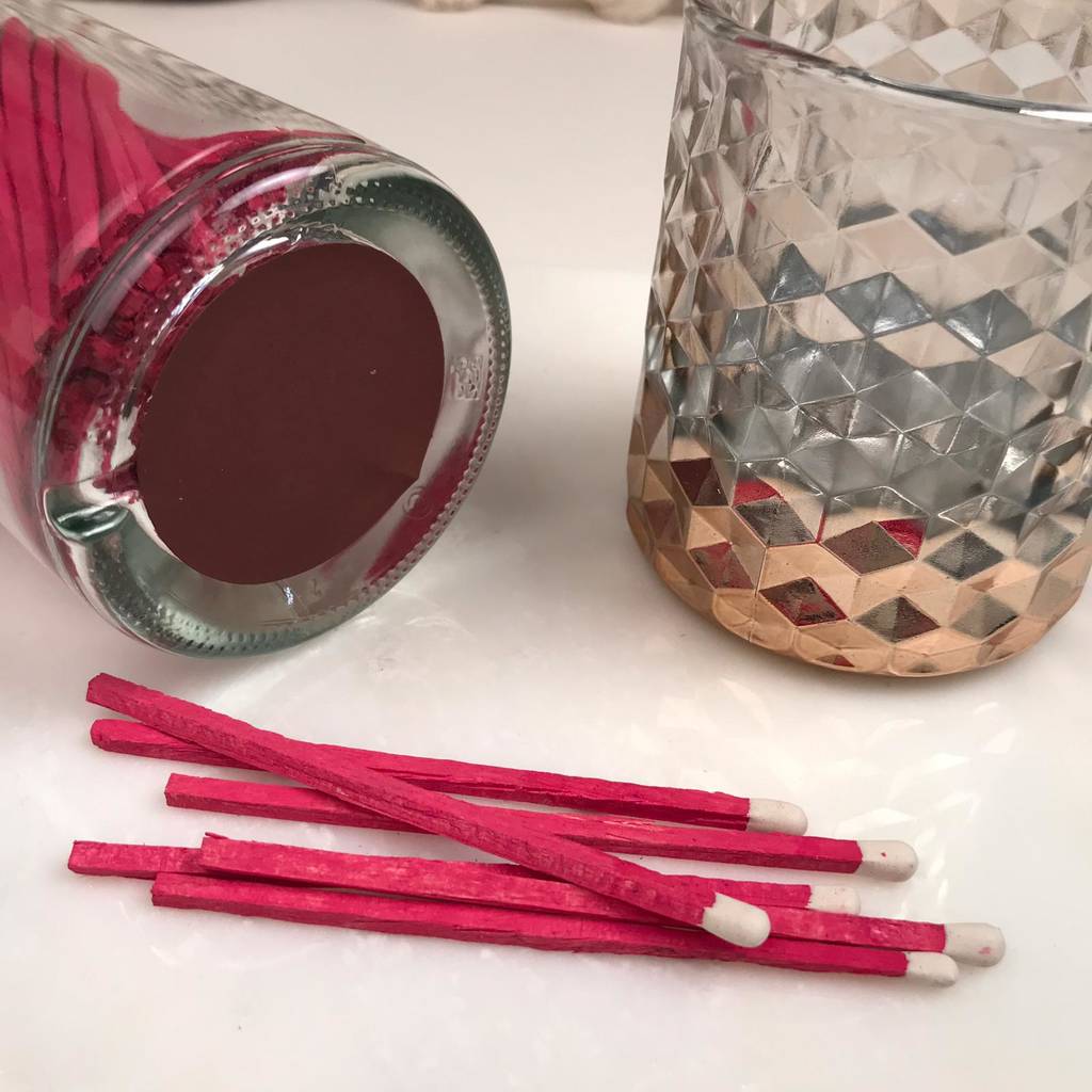 log burner long matches in a jar by nest