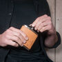 Leather Bound Hip Flask, thumbnail 8 of 10