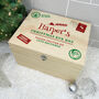 Personalised North Pole Postal Stamp Christmas Eve Box Five Sizes, thumbnail 1 of 8