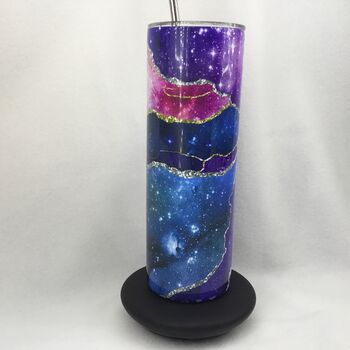 Galaxy Printed Personalised Tumbler With Name, 3 of 5