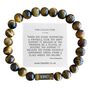 Men's Everton Fc Football Fan Tiger's Eye Bracelet, thumbnail 1 of 5