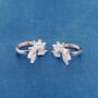 Baguette Cz Earrings 925 Sterling Silver, thumbnail 4 of 7