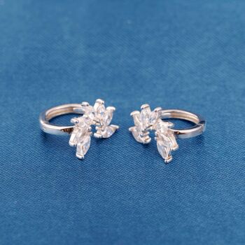 Baguette Cz Earrings 925 Sterling Silver, 4 of 7
