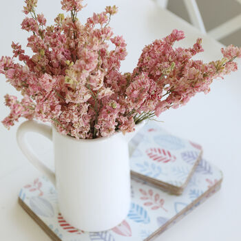 Candy Floss Pink Dried Flower Delphinium Bunch, 2 of 2