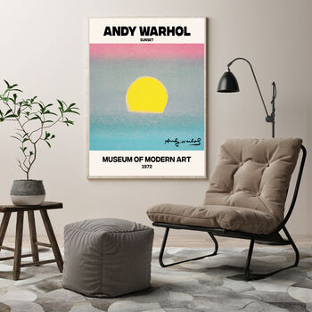 Andy Warhol Sunset Art Print, 2 of 5