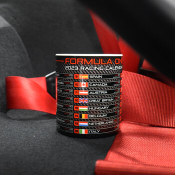 Formula One Racing Calendar 2023 Mug, 3 of 7