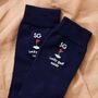 Personalised Golfer Navy Socks, thumbnail 1 of 4