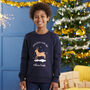 Personalised Cotton Deer Family Child Christmas Jumper, thumbnail 1 of 6