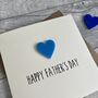 Happy Father's Day Acrylic Heart Card, thumbnail 2 of 3