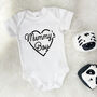 Mummy's Boy Mother's Day Babygrow With Heart, thumbnail 4 of 8