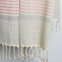 Personalised Beach Towel, Leather Carrier Strap, thumbnail 4 of 7