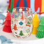 Nostalgic Christmas Print Stemless Glass, thumbnail 1 of 2