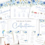 Wedding Seating Plan Cards Blue Floral, thumbnail 6 of 6