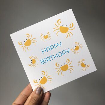 Birthday Crab Card, 2 of 2