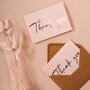 Rose Gold Foil Wedding Thank You Note Card, thumbnail 8 of 10