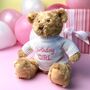 Keeleco Recycled Dougie Gift Bear 'Birthday Girl', thumbnail 1 of 4