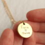 Handwriting Charm Engraved Name Necklace, thumbnail 2 of 9