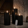 Tru Glow® Black LED Chapel Candle Trio, thumbnail 1 of 2