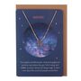 Gemini Zodiac Necklace Card, thumbnail 1 of 2