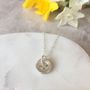 Sterling Silver Button Necklace, thumbnail 2 of 4