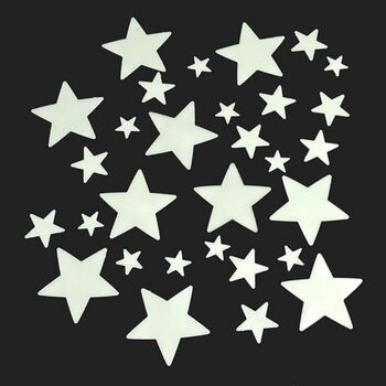 Stocking Filler 30 Glow In The Dark Stars, 3 of 3