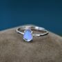 Sterling Silver Moonstone Droplet Ring In Sterling Silver, thumbnail 1 of 12
